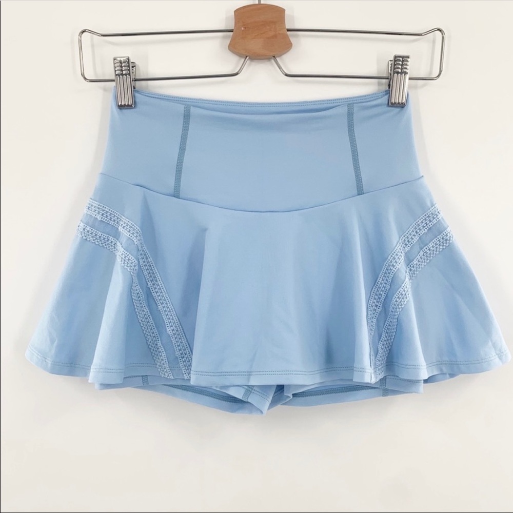 Free People Pleats And Thank You Skort In Blue